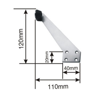 Right stamping stainless steel door stopper