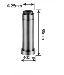 Solid stainless steel door stopper