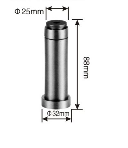 Solid stainless steel door stopper