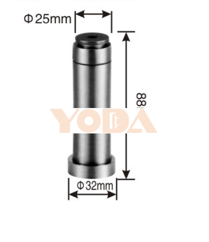 Solid stainless steel door stopper