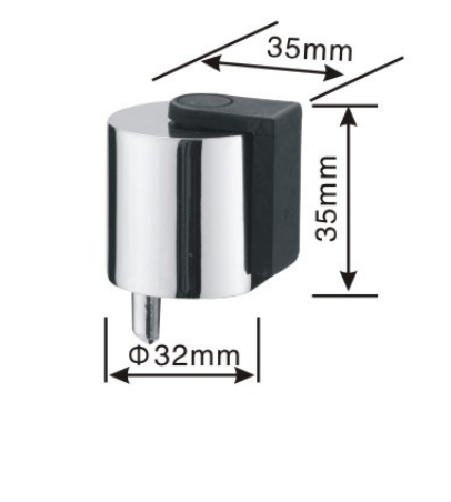Solid Stainless steel door stopper