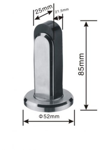 Solid Stainless steel door stopper