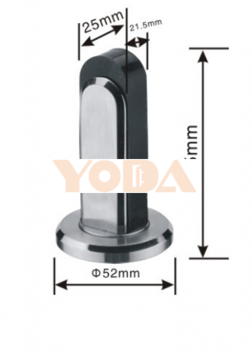 Solid Stainless steel door stopper