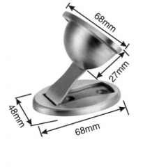 Solid stainless steel door stopper