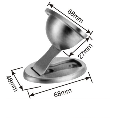 Solid stainless steel door stopper