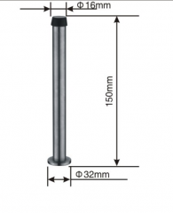 Stainless steel rod door stopper