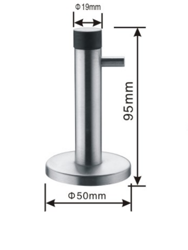 Coat hook stainless steel door stopper