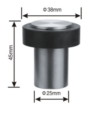 Stainless steel door stopper