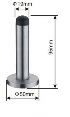 Stainless steel door stopper