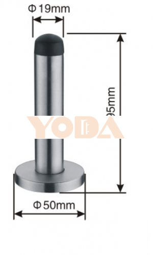 Stainless steel door stopper