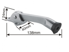 Solid stainless steel door stopper