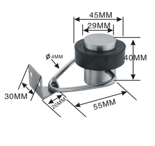 Stainless steel door stopper