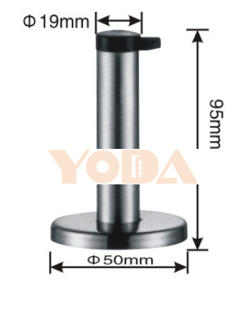 Stainless steel door stopper