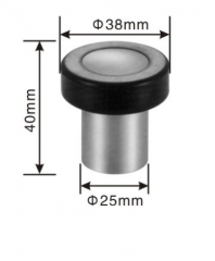 Stainless steel door stopper