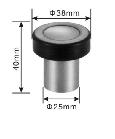 Stainless steel door stopper