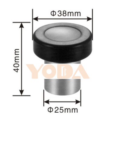 Stainless steel door stopper