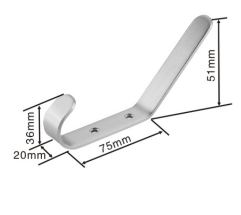 Stainless steel coat hook
