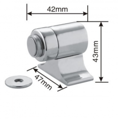 Zinc alloy stainless steel door stopper