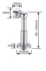 Solid Stainless steel door stopper with adjustable height