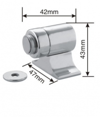 Solid stainless steel door stopper