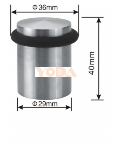 Zinc alloy stainless steel door stopper