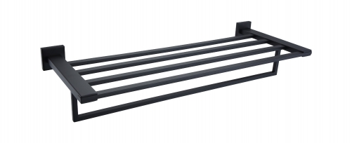 Bathroom square towel rack