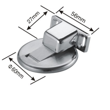 Zinc alloy stainless steel door stopper