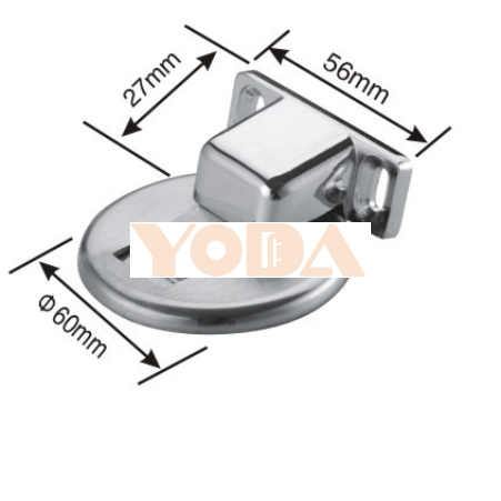 Zinc alloy stainless steel door stopper