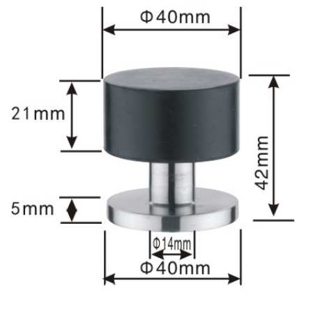 Solid Stainless steel door stopper