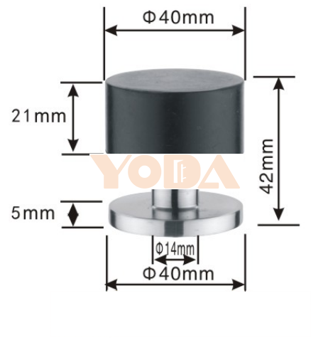 Solid Stainless steel door stopper