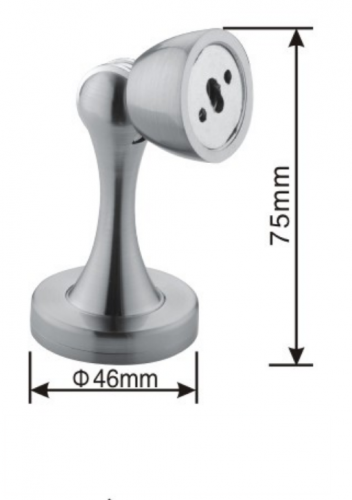 Zinc alloy stainless steel door stopper