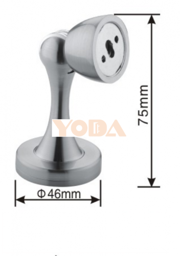 Zinc alloy stainless steel door stopper