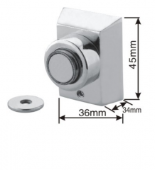 Zinc alloy stainless steel door stopper