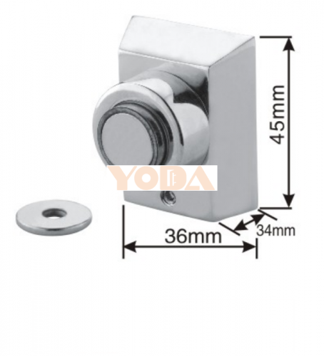 Zinc alloy stainless steel door stopper