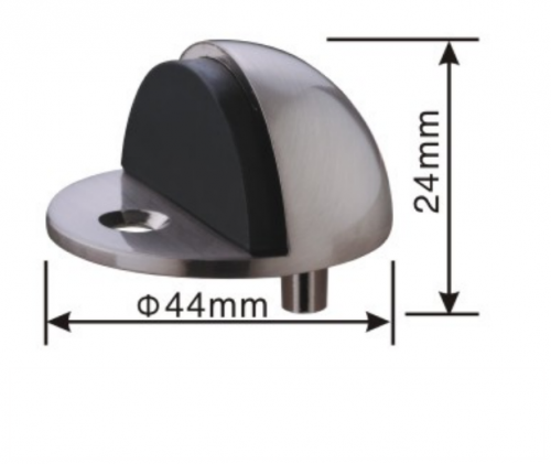 Zinc alloy stainless steel door stopper