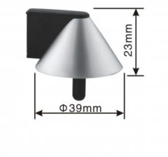 Zinc alloy stainless steel door stopper