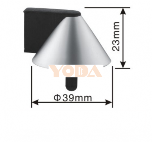 Zinc alloy stainless steel door stopper