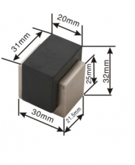 Solid stainless steel door stopper