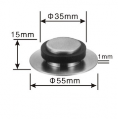 Stainless steel door stopper