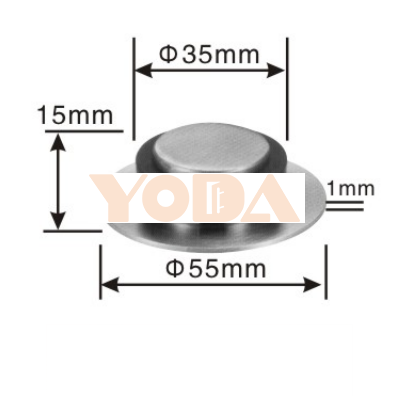 Stainless steel door stopper