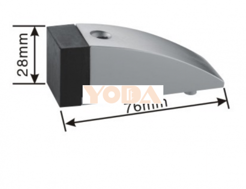 Zinc alloy stainless steel door stopper