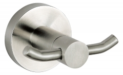 Stainless steel double coat hook