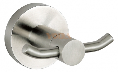 Stainless steel double coat hook