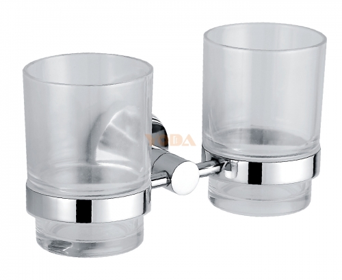 Bathroom toothbrush cup -double