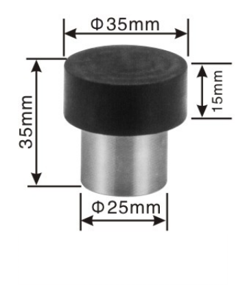 Stainless steel door stopper