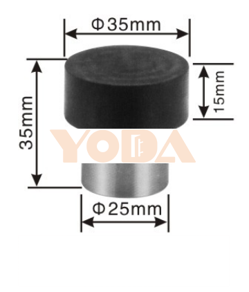 Stainless steel door stopper