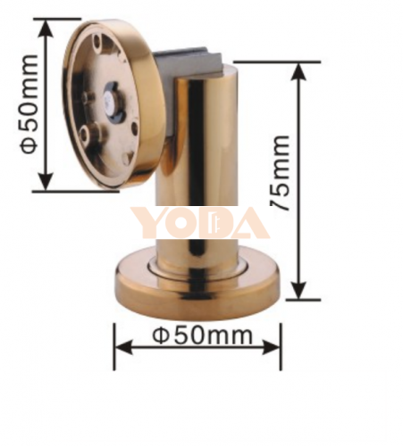 Zinc alloy stainless steel door stopper