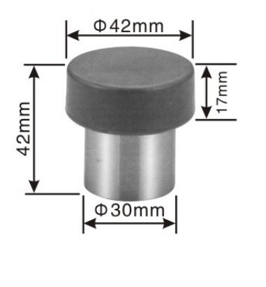 Stainless steel door stopper