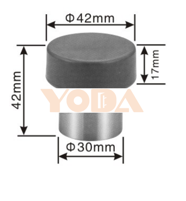 Stainless steel door stopper