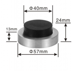 Stainless steel door stopper